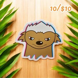 Honey Badger Attitude Sticker – Cute Animal Vinyl Sticker – Tough Vibes